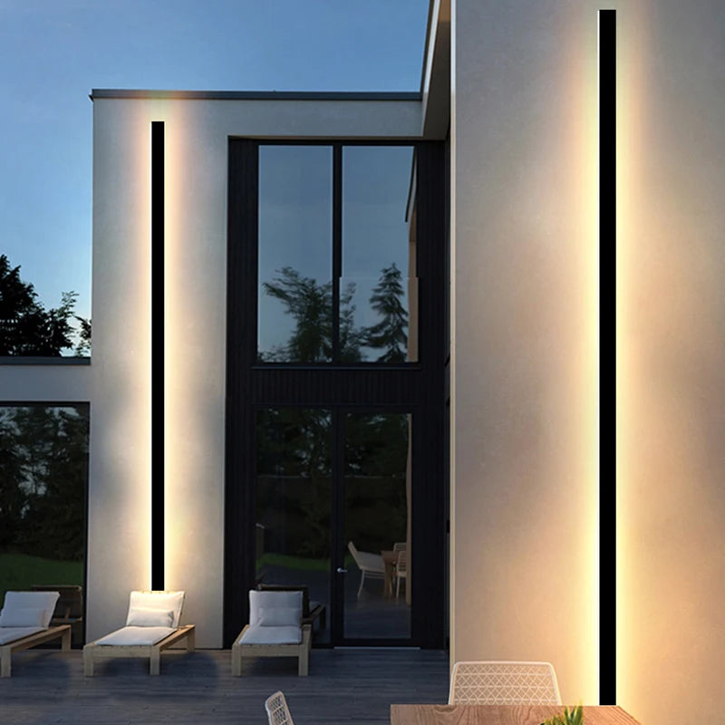 Linear Outdoor LED Modern Wall Light