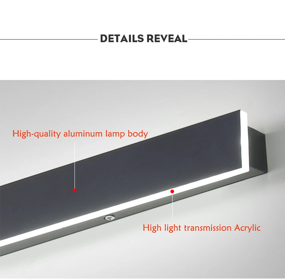 Linear Outdoor LED Modern Wall Light