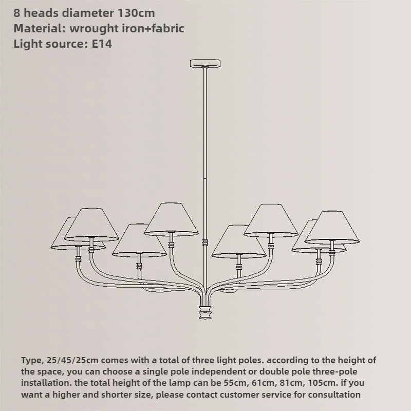 Rural Fabric Chandelier