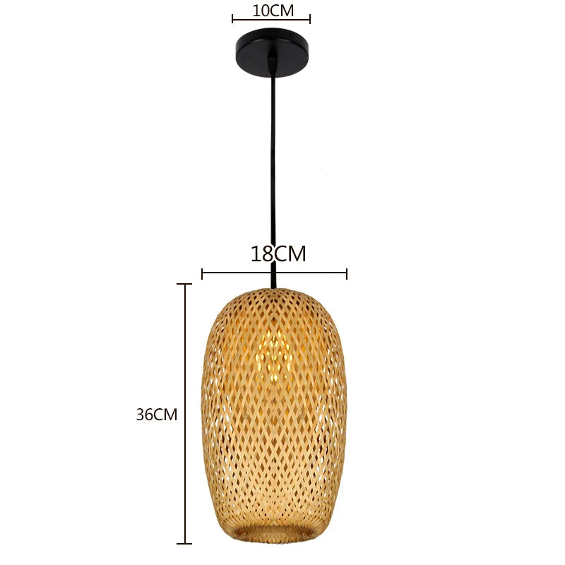 Wang Bamboo Weaved Hanging Light