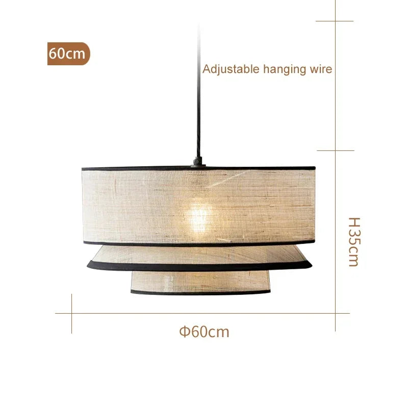 Hand Knited Fabric Pendant Chandelier