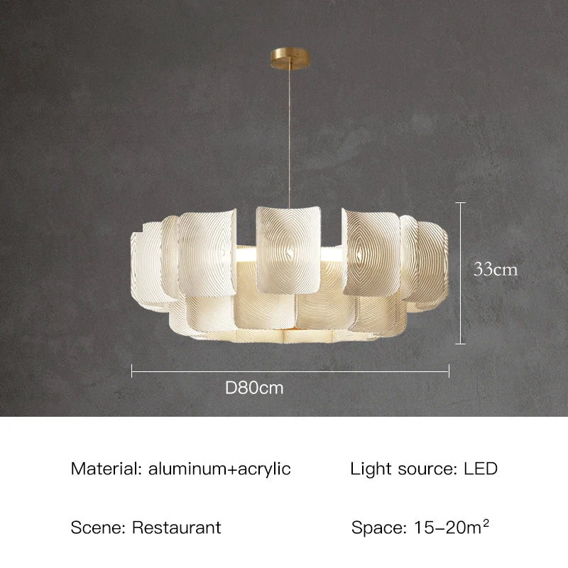 Sophia Acrylic Chandelier Light Fixture