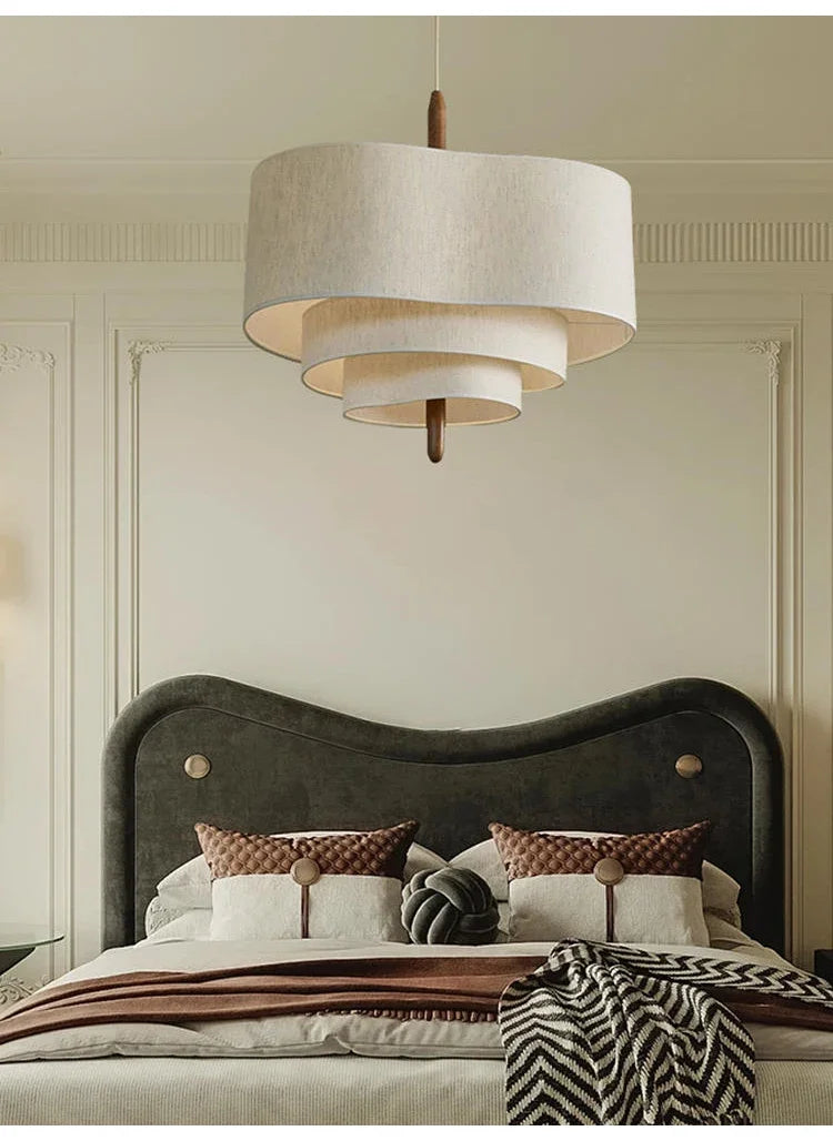 Japanese Inspired Cloth Pendant Light