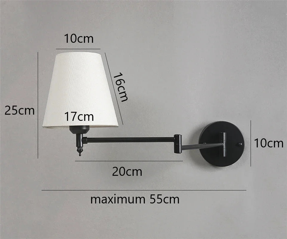Rocker Arm LED Wall Light Fixture