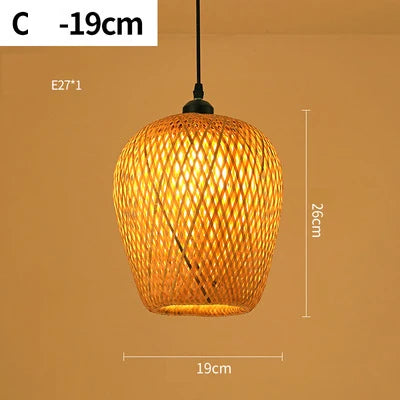Wang Bamboo Weaved Hanging Light
