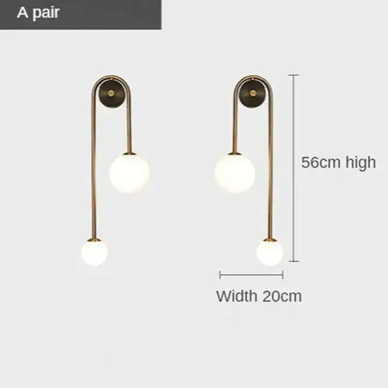 Glass Ball Wall Sconce