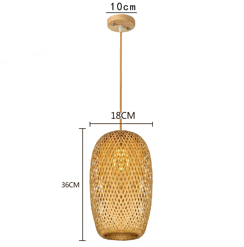 Wang Bamboo Weaved Hanging Light