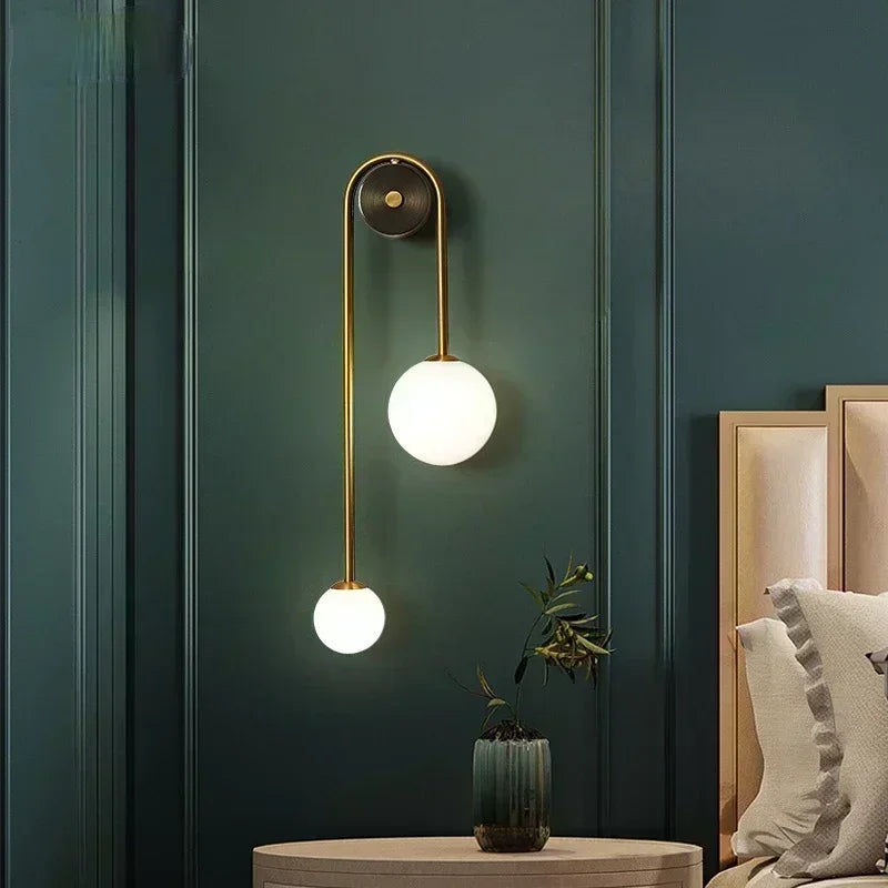 Glass Ball Wall Sconce