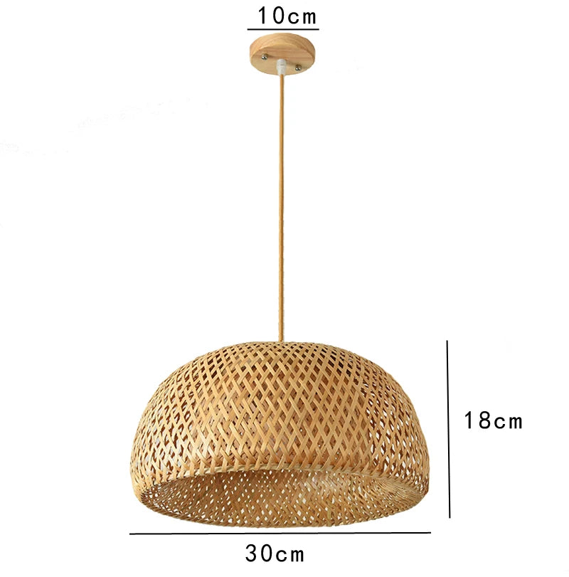 Wang Bamboo Weaved Hanging Light