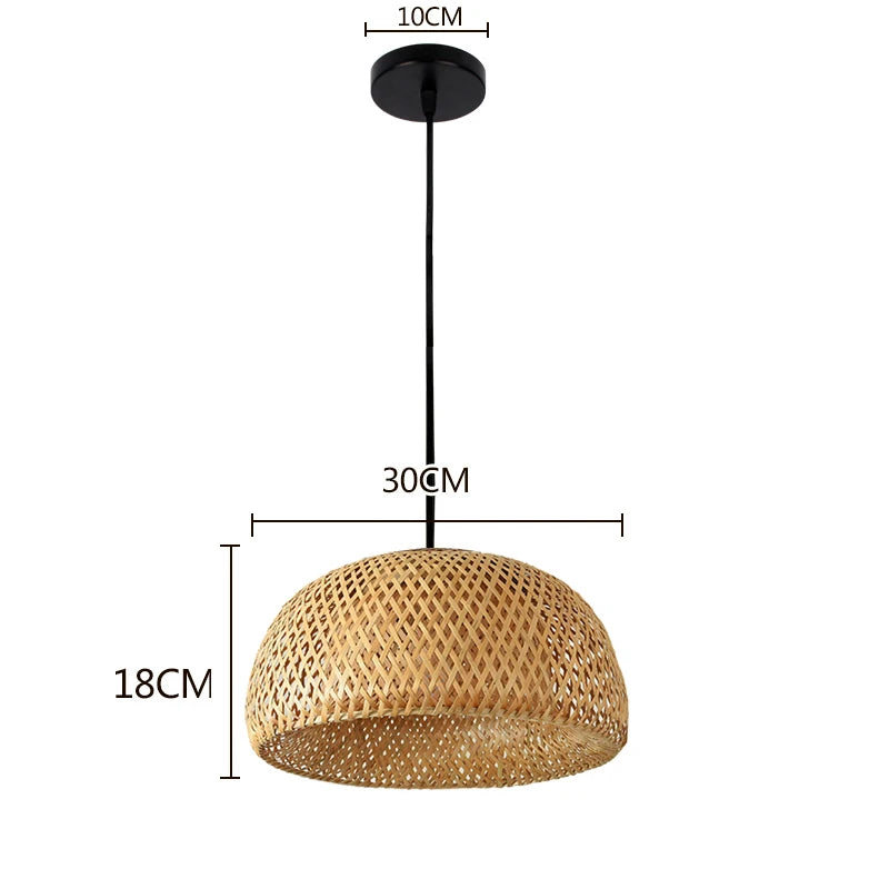 Wang Bamboo Weaved Hanging Light