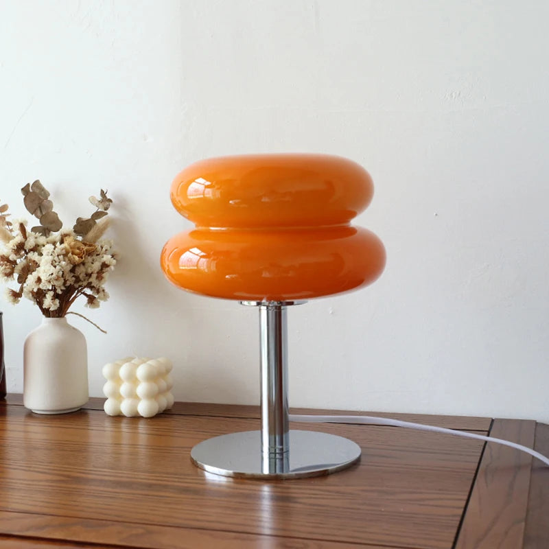 Trichromatic Macaron Glass Table Lamp