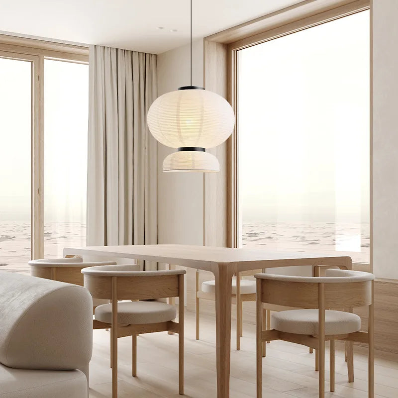 Lustre Rice Paper Chandelier