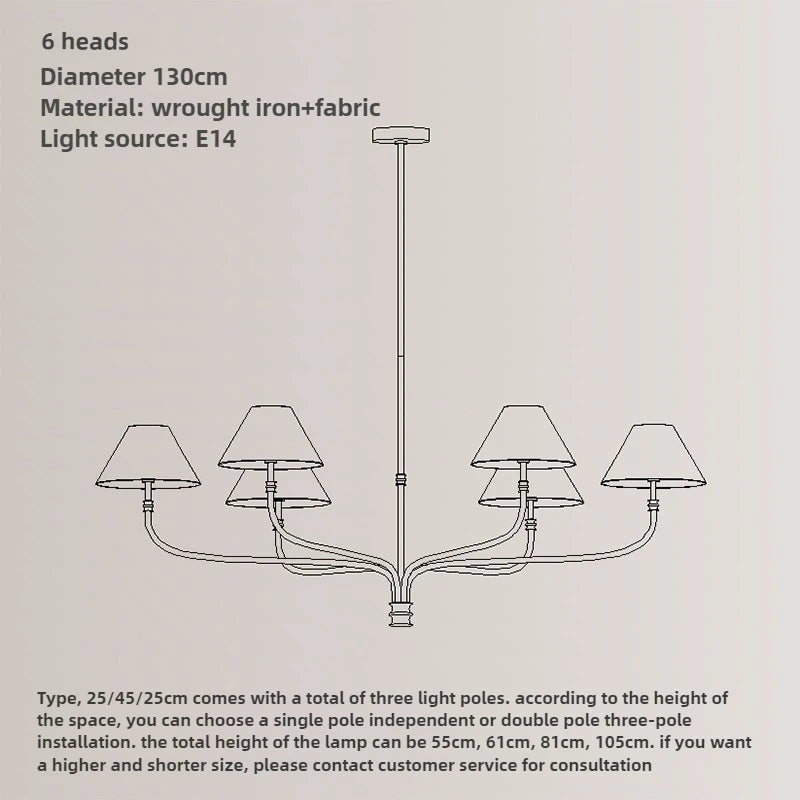 Rural Fabric Chandelier