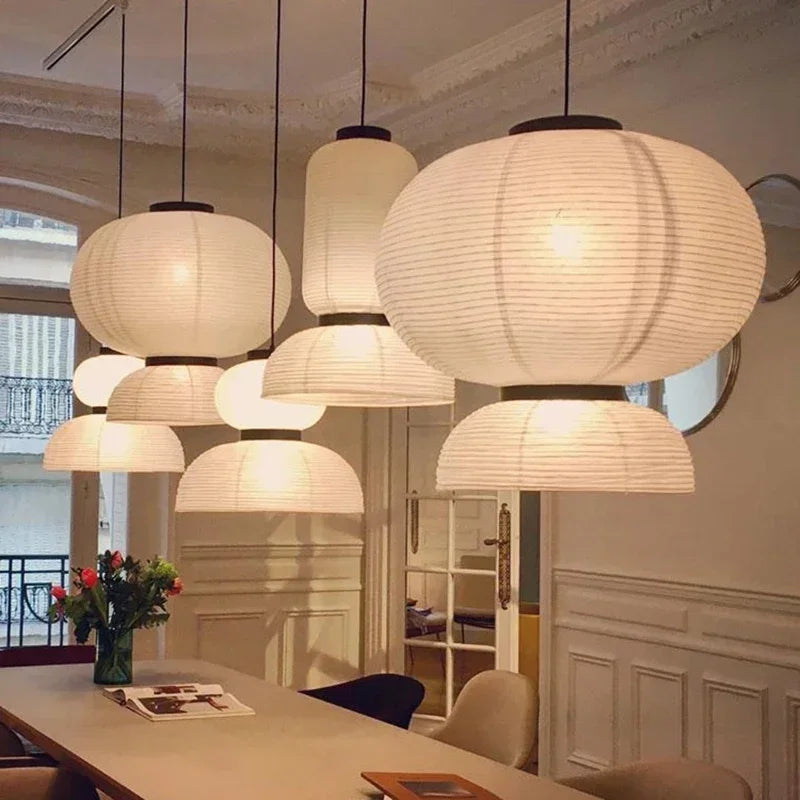 Lustre Rice Paper Chandelier