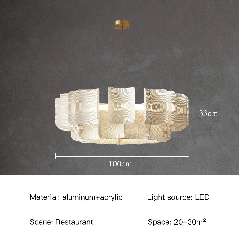 Sophia Acrylic Chandelier Light Fixture