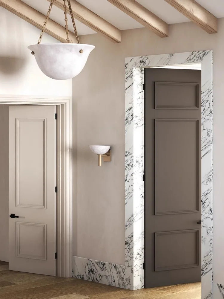 Antique Marble Wall Lamp
