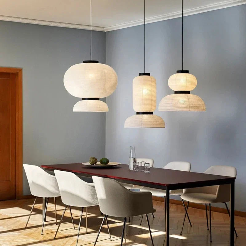 Lustre Rice Paper Chandelier