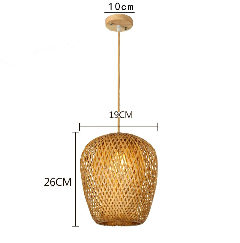 Wang Bamboo Weaved Hanging Light
