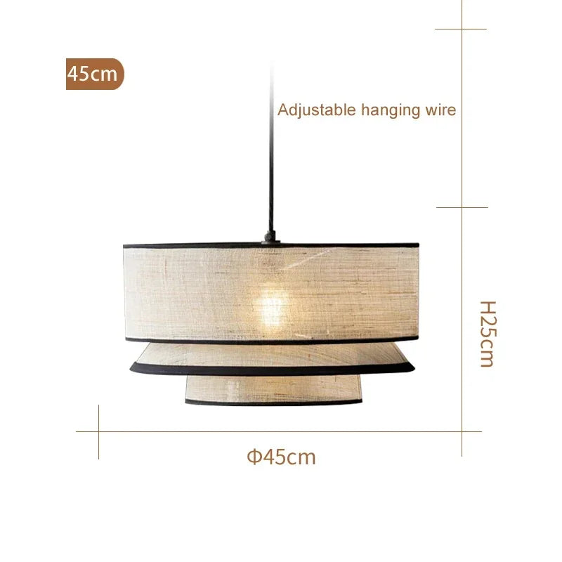 Hand Knited Fabric Pendant Chandelier