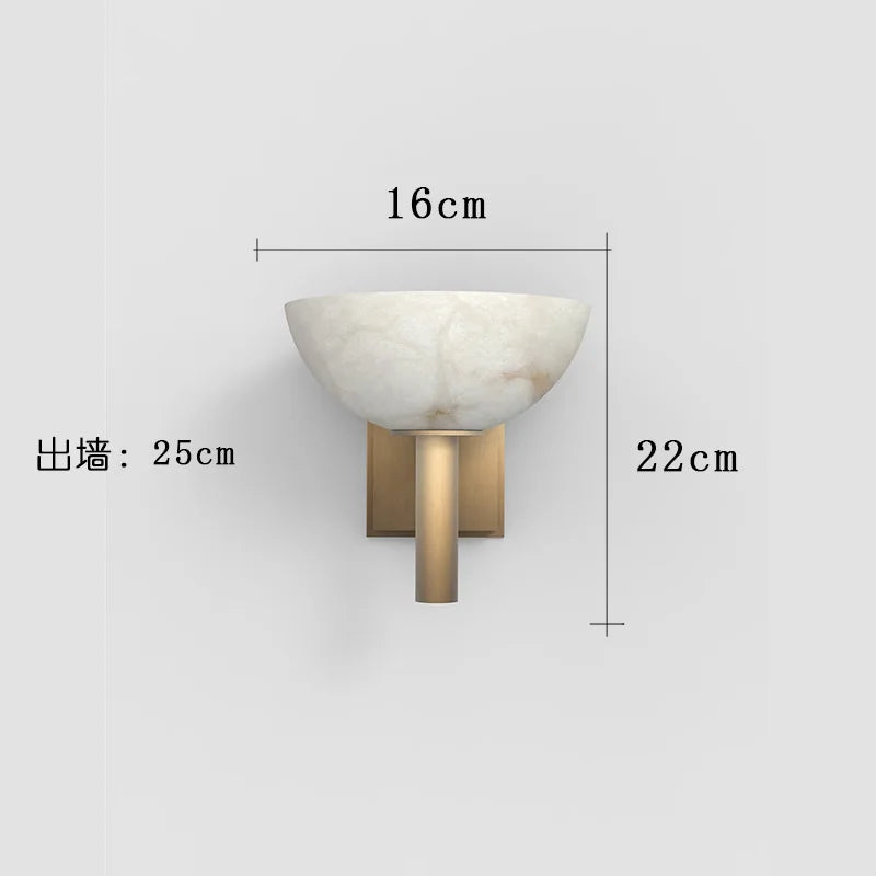 Antique Marble Wall Lamp