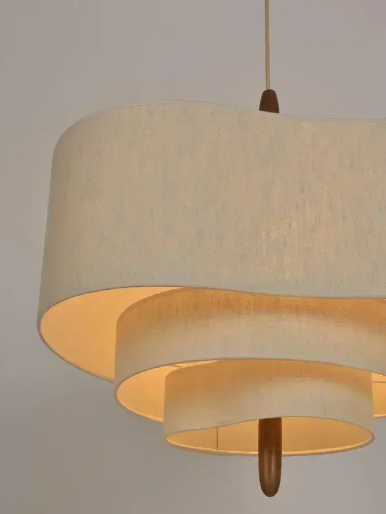 Japanese Inspired Cloth Pendant Light