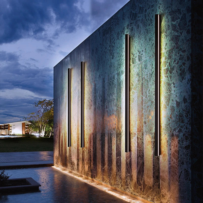 Linear Outdoor LED Modern Wall Light