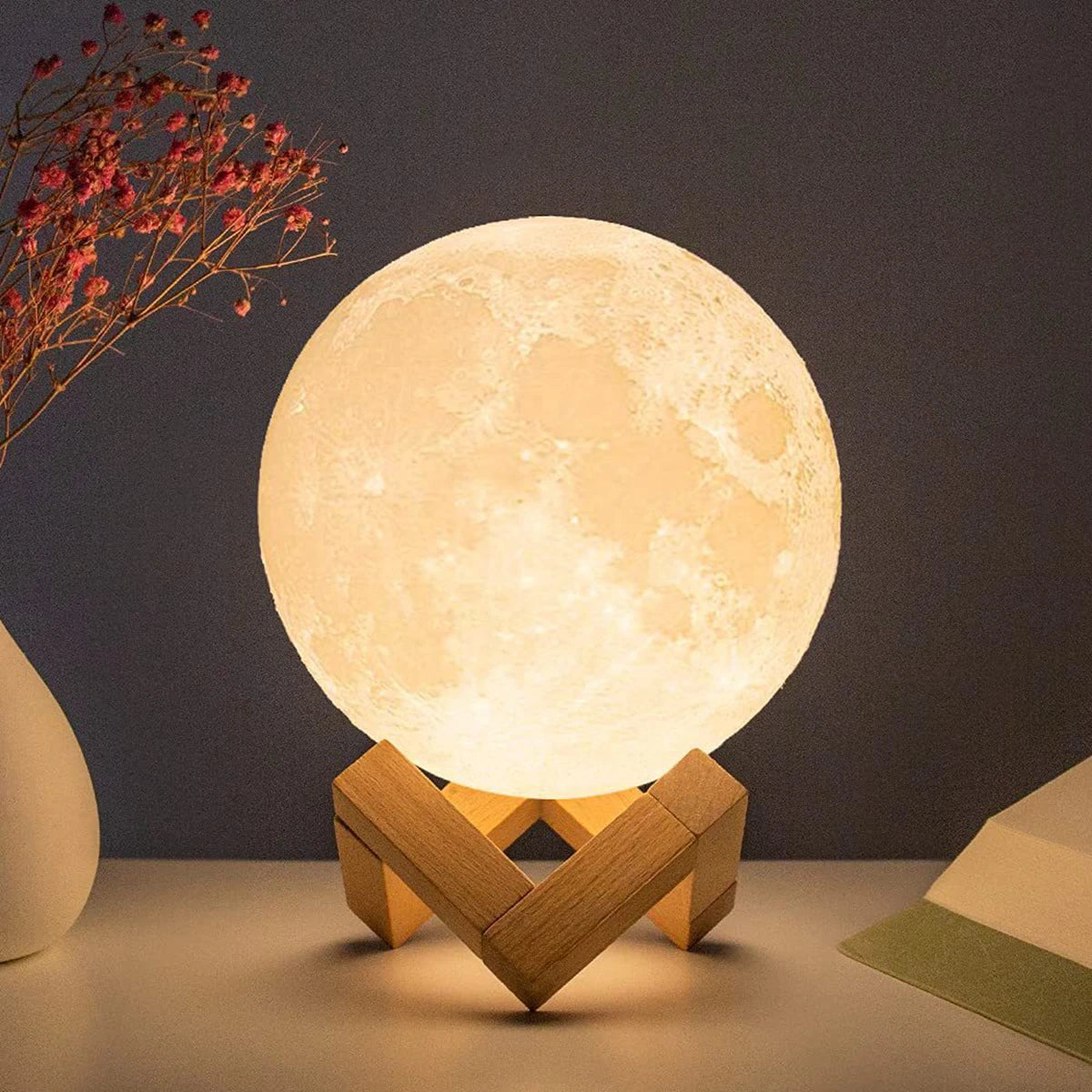 Moon LED Night Light With Stand