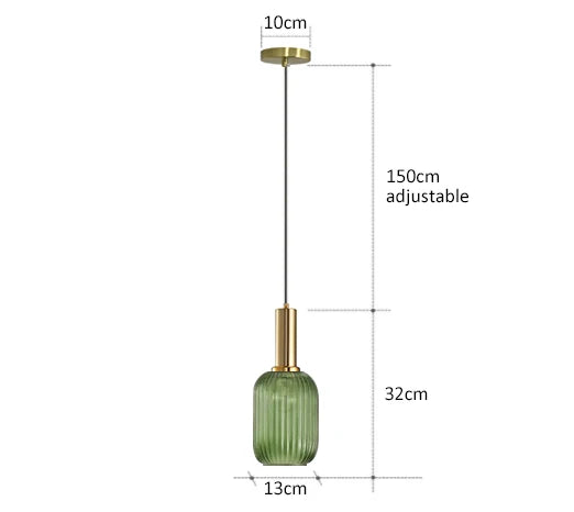 Creative Retro Glass Pendant Lights
