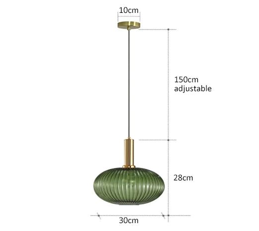 Creative Retro Glass Pendant Lights