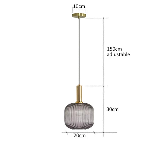 Creative Retro Glass Pendant Lights