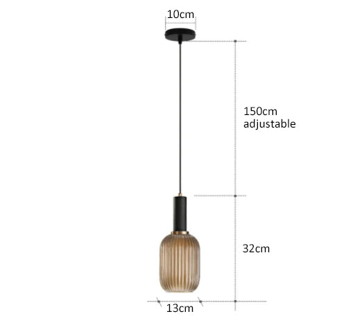 Creative Retro Glass Pendant Lights