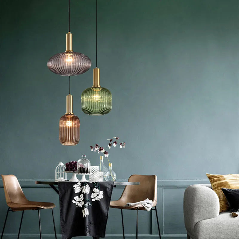 Creative Retro Glass Pendant Lights