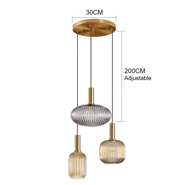 Creative Retro Glass Pendant Lights