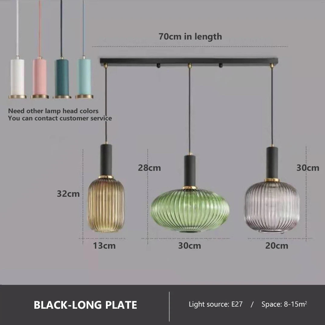 Creative Retro Glass Pendant Lights