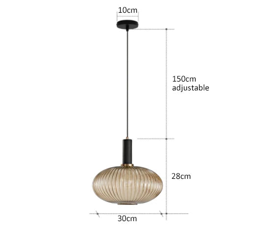 Creative Retro Glass Pendant Lights