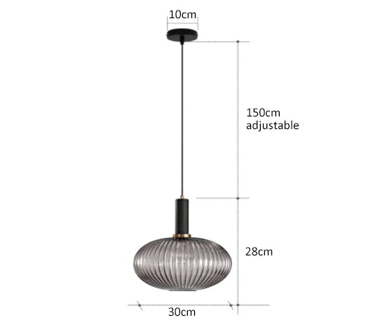 Creative Retro Glass Pendant Lights