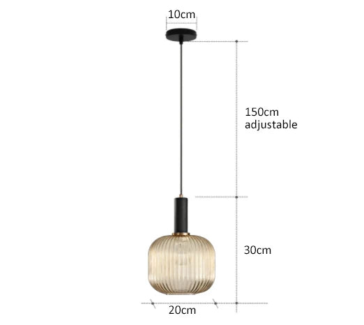 Creative Retro Glass Pendant Lights