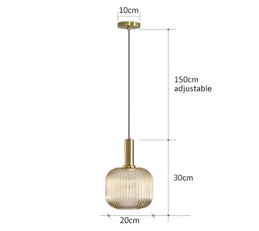 Creative Retro Glass Pendant Lights