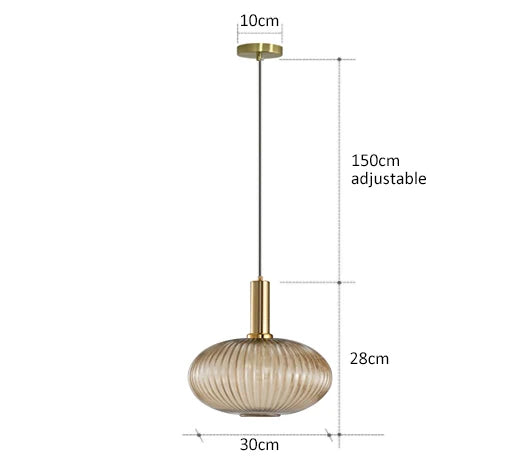 Creative Retro Glass Pendant Lights
