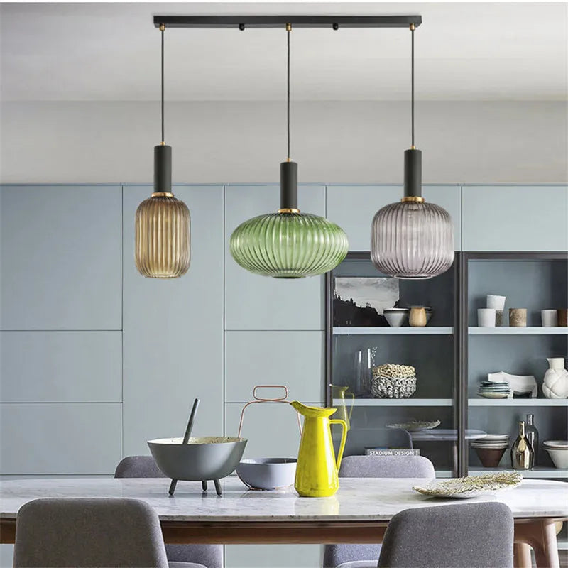 Creative Retro Glass Pendant Lights
