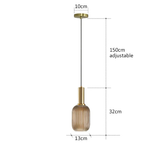 Creative Retro Glass Pendant Lights