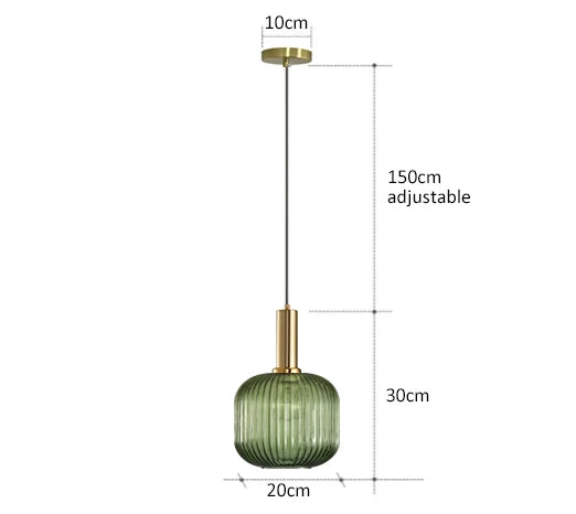 Creative Retro Glass Pendant Lights