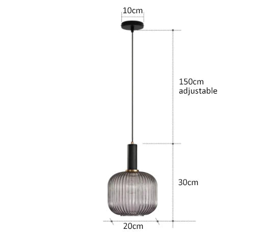Creative Retro Glass Pendant Lights