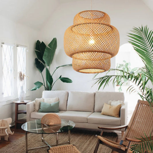 Wang Bamboo Weaved Hanging Light
