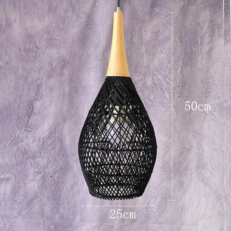 Yin Rattan Pendant Light
