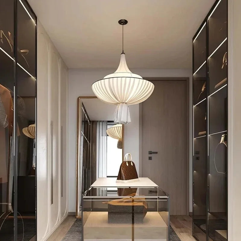 Classic Retro Cloth Pendant Light