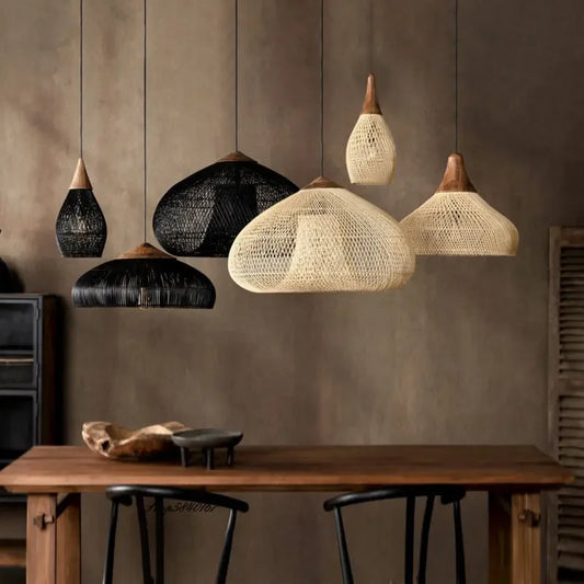 Yin Rattan Pendant Light