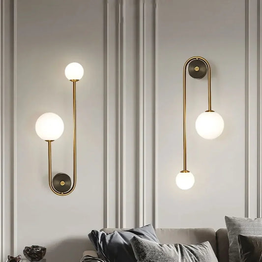 Glass Ball Wall Sconce