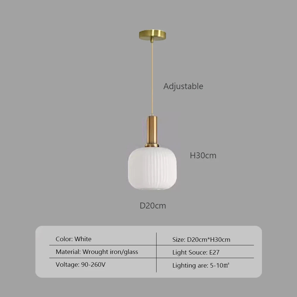 Creative Retro Glass Pendant Lights