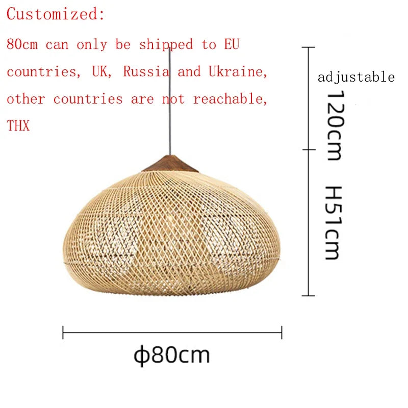 Yin Rattan Pendant Light